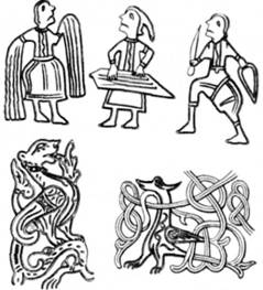 Зображення на русальних прикрасах